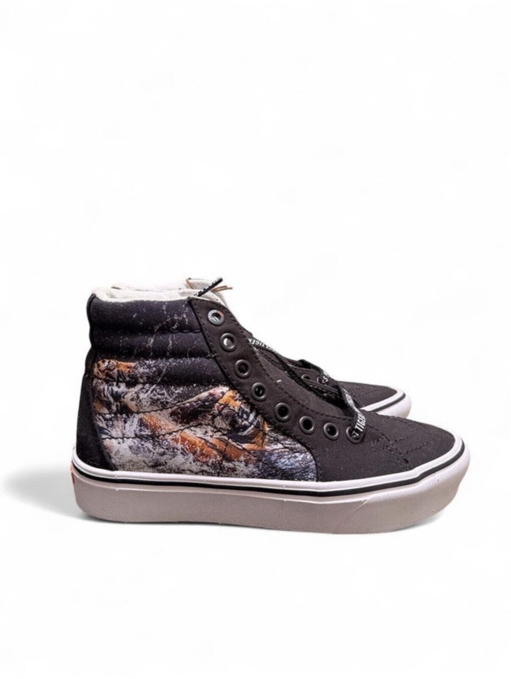 Vans Sk8 Hi Comfycush Discovery Channel Project Cats Tigers Mens 3.5 Women’s 5